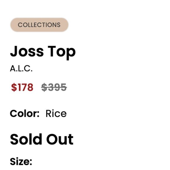 ALC Joss Top Blouse Mock Neck Long Sleeve Velvet Velour Ivory Cream Size 10 - Picture 10 of 10